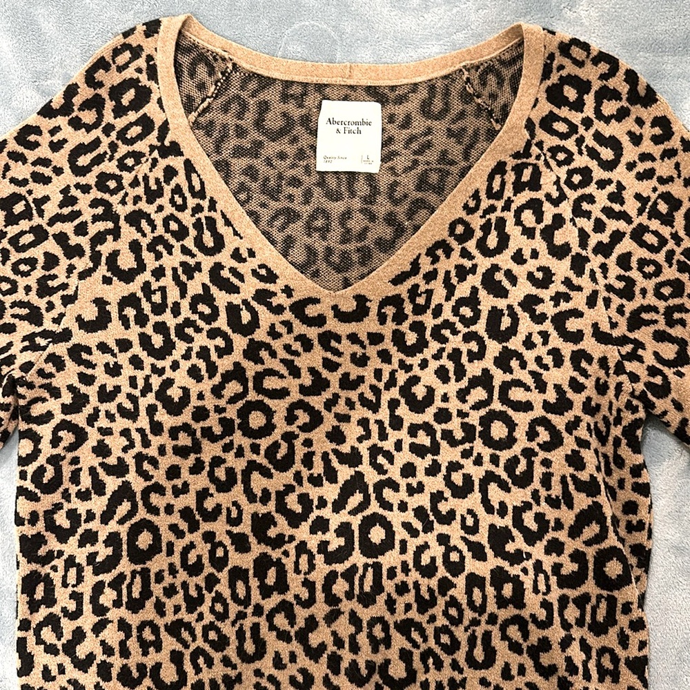 Abercrombie & Fitch leopard print Sweater NWOT